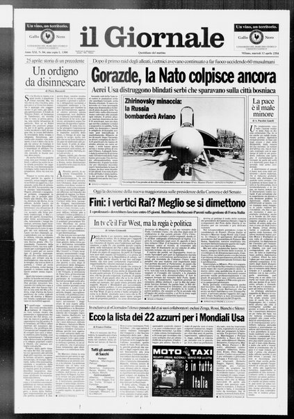 Il giornale : quotidiano del mattino